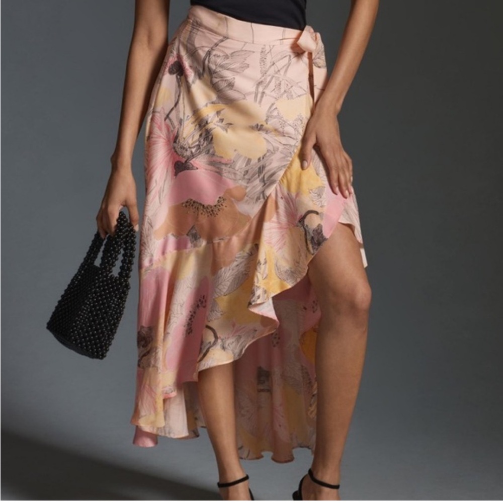 NWT Maeve Multicolor Ruffle Skirt